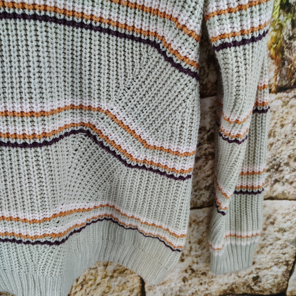 Maurices Striped Sweater with Button Detail - Picture 5 of 9